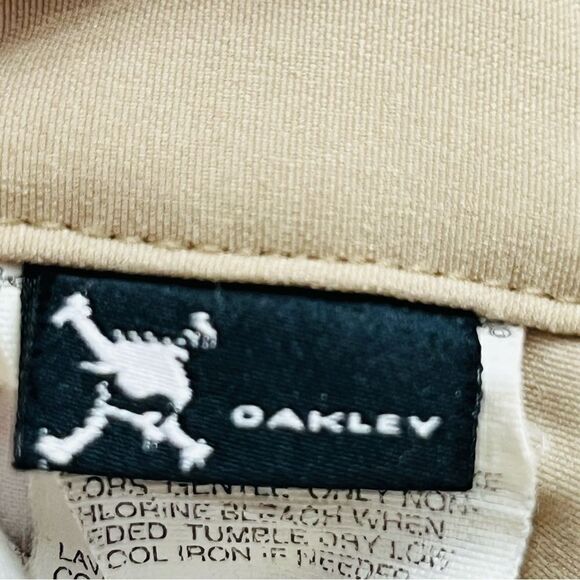 Oakley Golf Tan Flat Front Pockets Men’s Pants Sz 34x33 - Picture 12 of 12